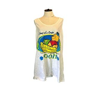 VTG 1998 Disney Winnie the Pooh Honey of a Cruise‎ Shirt Tank Cotton OS NWT